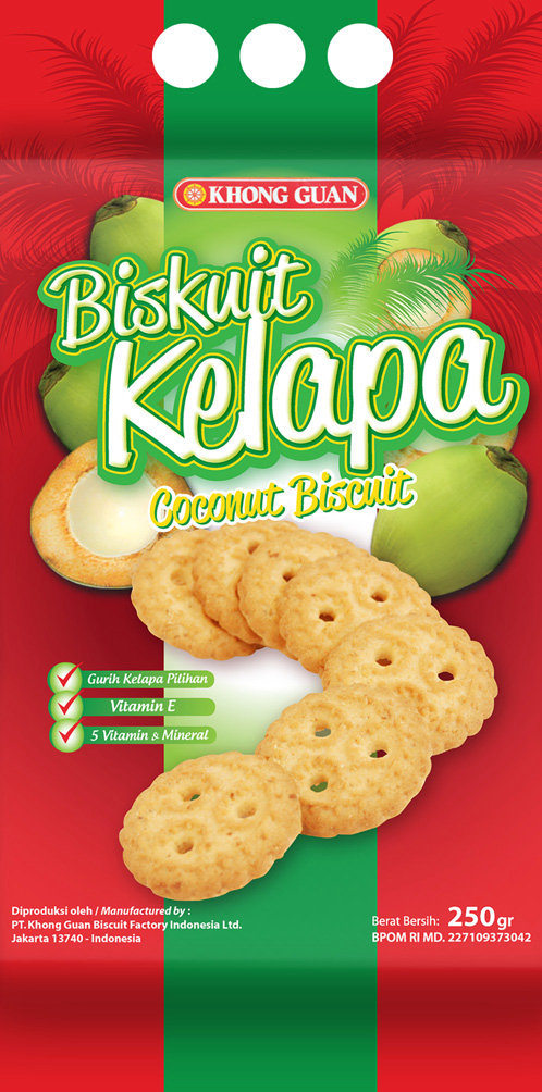 Biskuit Kelapa Desain Kemasan